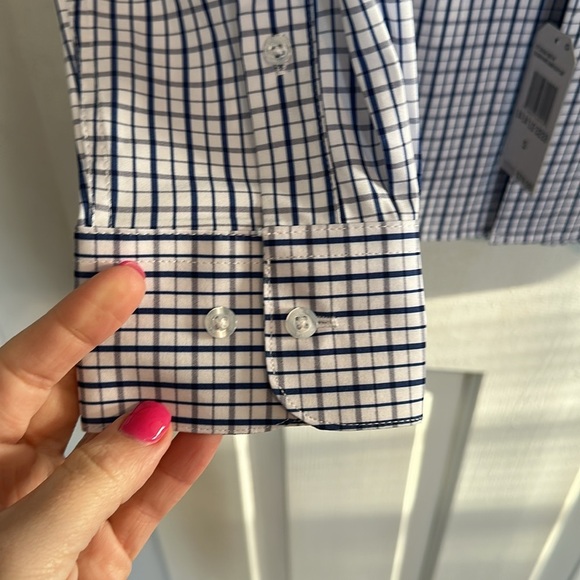 NWT Nautica Button Down Blue and White Mens shirt size small - Picture 3 of 5